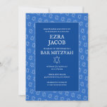 Simple Star of David Custom B'nai Bat Bar Mitzvah  Invitation<br><div class="desc">Perfect card to announce a bar mitzvah, bat mitzvah or other Jewish celebration! Hand made art for you! FULLY CUSTOMIZABLE! Click on “Personalize” above to edit the text. Click "edit using design tool" to adjust the fonts, colors and placements and to delete the back side design if you prefer. Also...</div>