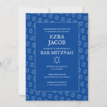 Simple Star of David Custom B'nai Bat Bar Mitzvah  Invitation<br><div class="desc">Perfect card to announce a bar mitzvah, bat mitzvah or other Jewish celebration! Hand made art for you! FULLY CUSTOMIZABLE! Click on “Personalize” above to edit the text. Click "edit using design tool" to adjust the fonts, colors and placements and to delete the back side design if you prefer. Also...</div>