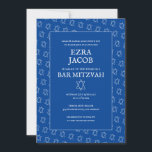 Simple Star of David Custom B'nai Bat Bar Mitzvah  Invitation<br><div class="desc">Perfect card to announce a bar mitzvah, bat mitzvah or other Jewish celebration! Hand made art for you! FULLY CUSTOMIZABLE! Click on “Personalize” above to edit the text. Click "edit using design tool" to adjust the fonts, colors and placements and to delete the back side design if you prefer. Also...</div>