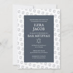 Simple Star of David Custom B'nai Bat Bar Mitzvah  Invitation<br><div class="desc">Perfect card to announce a bar mitzvah, bat mitzvah or other Jewish celebration! Hand made art for you! FULLY CUSTOMIZABLE! Click on “Personalize” above to edit the text. Click "edit using design tool" to adjust the fonts, colors and placements and to delete the back side design if you prefer. Also...</div>