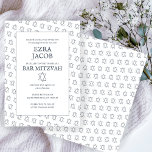 Simple Star of David Custom B'nai Bat Bar Mitzvah  Invitation<br><div class="desc">Perfect card to announce a bar mitzvah, bat mitzvah or other Jewish celebration! Hand made art for you! FULLY CUSTOMIZABLE! Click on “Personalize” above to edit the text. Click "edit using design tool" to adjust the fonts, colors and placements and to delete the back side design if you prefer. Also...</div>