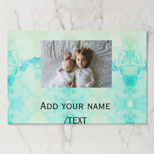 simple star sparkle glitter add photo custom text paper pad