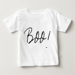 simple statement Boo! for Halloween Baby T-Shirt
