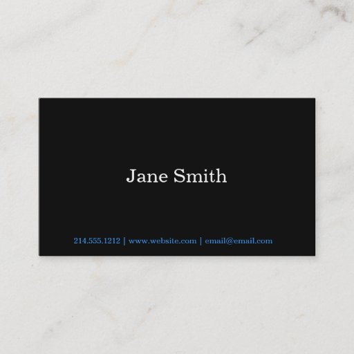 Customizable Simple Statement Business Cards