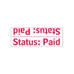 [ Thumbnail: Simple "Status: Paid" Rubber Stamp ]