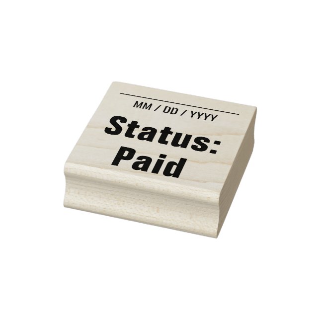 Simple "Status: Paid" Rubber Stamp (Stamp)