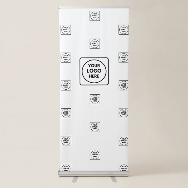 Simple Step and Repeat Logo Display Banner (Front)