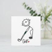 Simple Stick Figure Golfer (Standing Front)