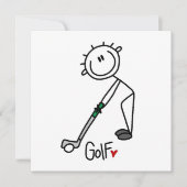 Simple Stick Figure Golfer (Front)