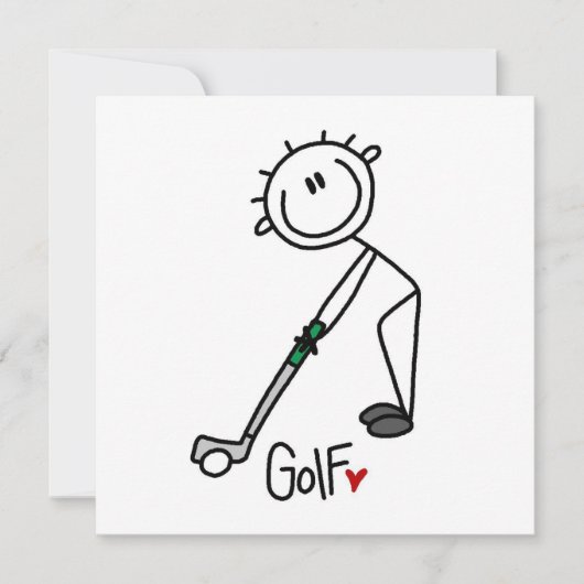 Simple Stick Figure Golfer (Front)