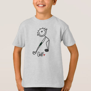 Simple Stick Figure Golfer T-Shirt