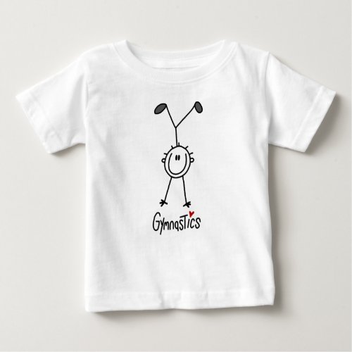 Simple Stick Figure Gymnast Baby T_Shirt