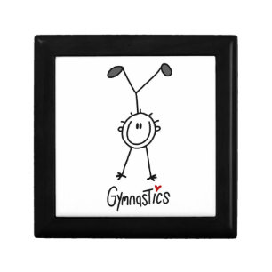 Simple Stick Figure Gymnast Jewelry Box