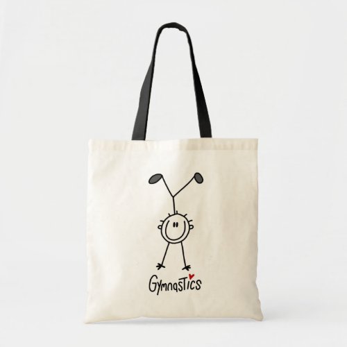 Simple Stick Figure Gymnast Tote Bag