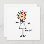 Simple Stick Figure Nurse Tshirts and Gifts (Front/Back)