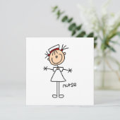 Simple Stick Figure Nurse Tshirts and Gifts (Standing Front)