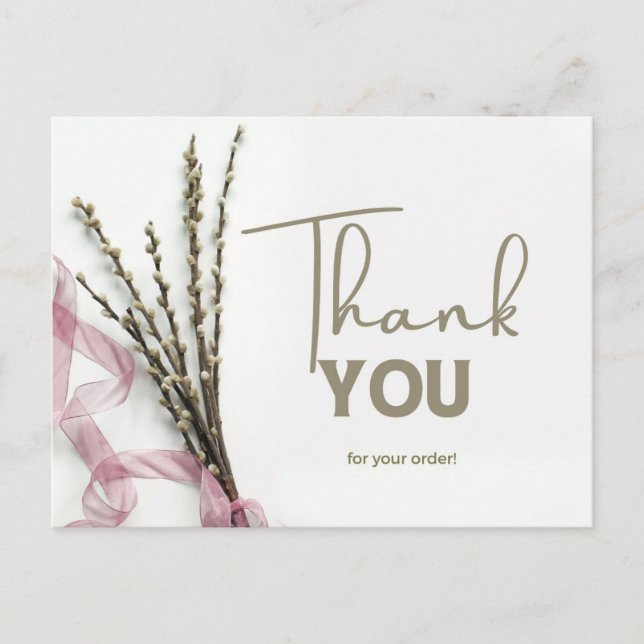 Simple Store Small Business thank you card (Front)