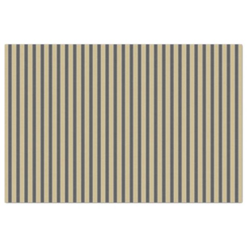 Simple Stripes Pattern Gold Black Geometric Tissue Paper