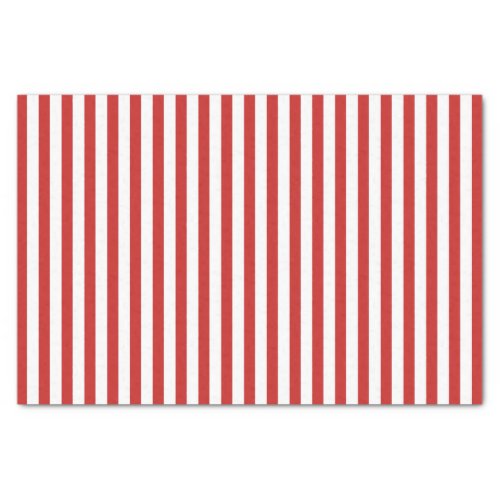 Simple Stripes Pattern RedWhite Geometric Tissue Paper