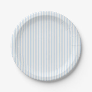 Simple Stripes - Powder Blue Paper Plates
