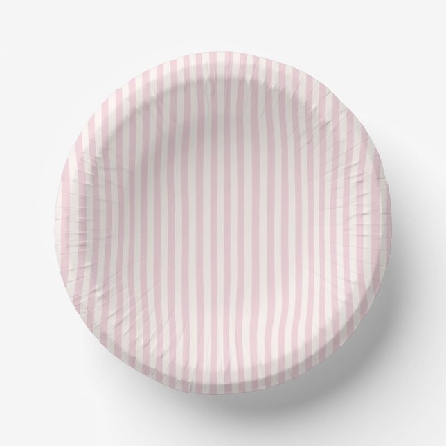 Simple Stripes - Soft Blush Paper Bowls (Front)