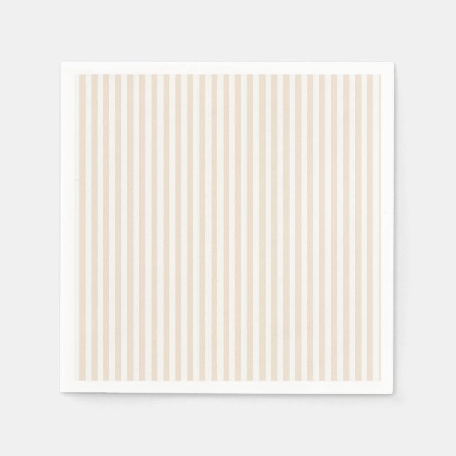 Simple Stripes - Soft Linen Napkins (Front)