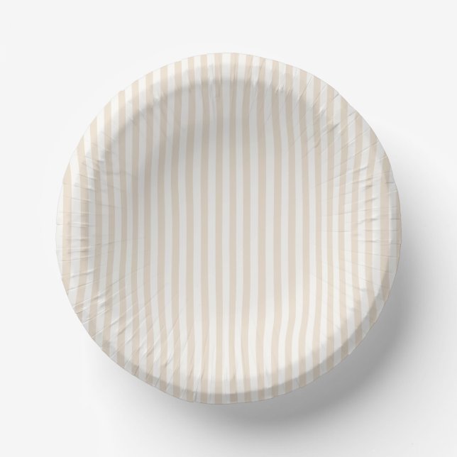 Simple Stripes - Soft Linen Paper Bowls (Front)