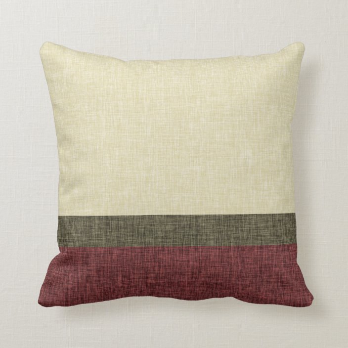 burgundy throw pillow