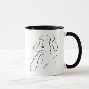 Simple Study - Sketch of a Woman Mug