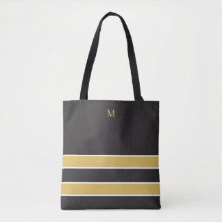 Simple style Monogram Tote Bag