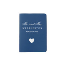 Simple Style Mr. and Mrs. Wedding Names Date A21