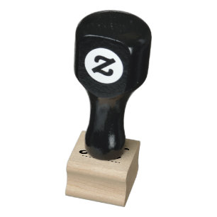 Simple Stylish 3 Initial Monogram Stamp