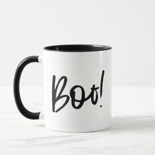 Simple Stylish Boo Halloween  Mug