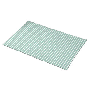 Simple Stylish Duck Egg Blue Cottage Striped Cloth Placemat