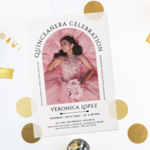 Simple Stylish Elegant Photo With Classical Typo Vellum Invitations