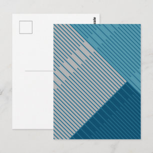 Simple Stylish Lines Postcard