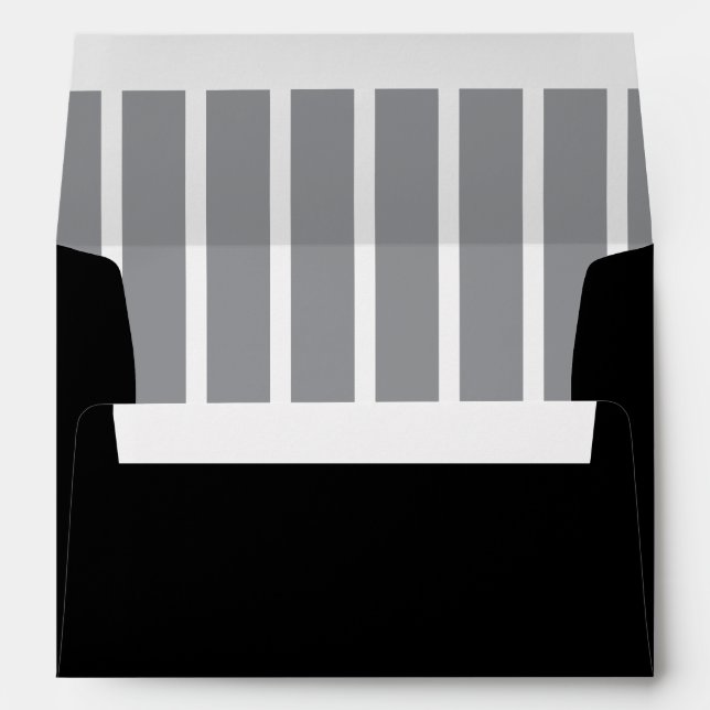 SIMPLE STYLISH MODERN CUSTOM NAME RETURN ADDRESS ENVELOPE (Back (Bottom))