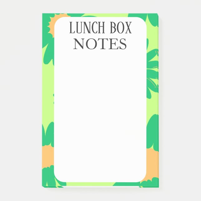 SIMPLE STYLISH MODERN CUSTOMIZED LUNCH BOX  POST-IT NOTES (Front)