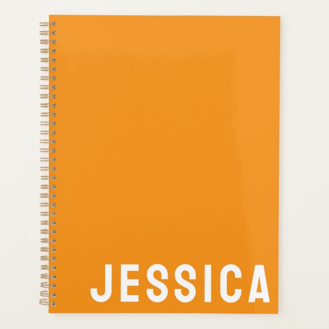 SIMPLE STYLISH MODERN CUSTOMIZED NAME DAILY PLANNER (Front)