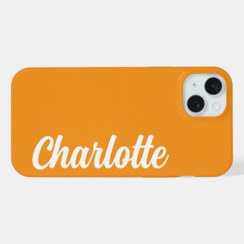 SIMPLE STYLISH MODERN CUSTOMIZED NAME iPhone 15 PLUS CASE