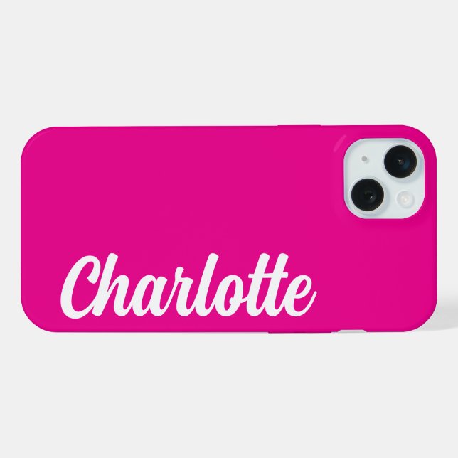 SIMPLE STYLISH MODERN CUSTOMIZED NAME  iPhone CASE (Back Horizontal)