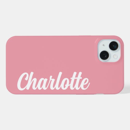 SIMPLE STYLISH MODERN CUSTOMIZED NAME  iPhone 15 PLUS CASE