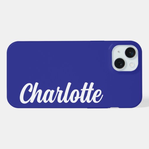 SIMPLE STYLISH MODERN CUSTOMIZED NAME iPhone 15 PLUS CASE