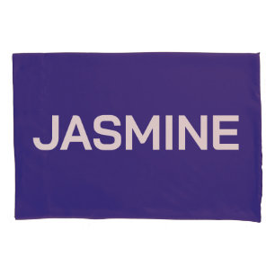 SIMPLE STYLISH MODERN CUSTOMIZED NAME MONOGRAM PILLOW CASE