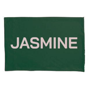 SIMPLE STYLISH MODERN CUSTOMIZED NAME MONOGRAM PILLOW CASE
