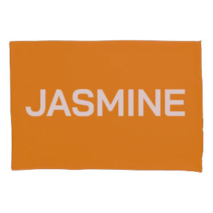 SIMPLE STYLISH MODERN CUSTOMIZED NAME MONOGRAM PILLOW CASE