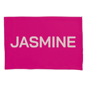 SIMPLE STYLISH MODERN CUSTOMIZED NAME MONOGRAM PILLOW CASE