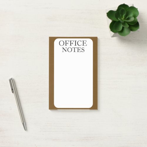 SIMPLE STYLISH MODERN CUSTOMIZED OFFICE POST-IT NOTES