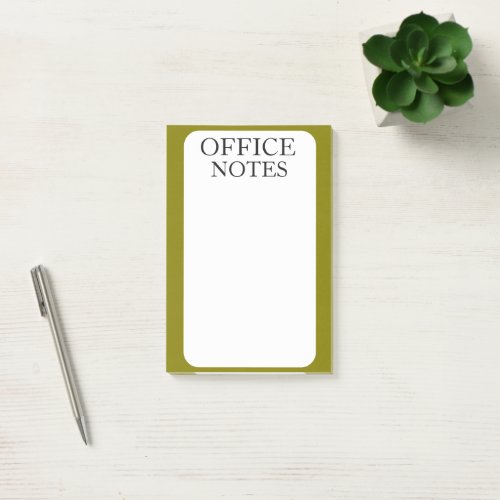 SIMPLE STYLISH MODERN CUSTOMIZED OFFICE POST-IT NOTES