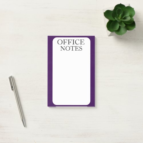 SIMPLE STYLISH MODERN CUSTOMIZED OFFICE  POST-IT NOTES